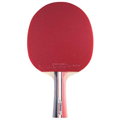 Raquette de ping Pong Tibhar Powercarbon XT Allround et Offensive avec l'approbation de la compétition ITTF Rouge - Publicité Raquette de ping Pong Tibhar Powercarbon XT Allround et Offensive avec l'approbation de la compétition ITTF Rouge - Publicité