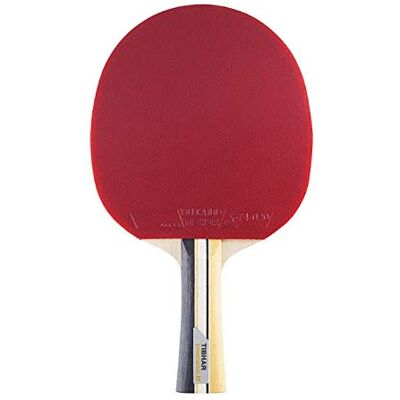 Raquette de ping Pong Tibhar Powercarbon XT Allround et Offensive avec l'approbation de la compétition ITTF Jaune - Publicité Raquette de ping Pong Tibhar Powercarbon XT Allround et Offensive avec l'approbation de la compétition ITTF Jaune - Publicité
