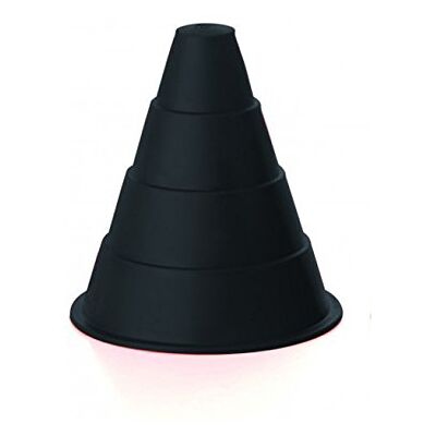 Visiodirect Cône de signalisation, cône d'entraînement Extra-Souple Noir Hauteur 16 cm - Publicité Visiodirect Cône de signalisation, cône d'entraînement Extra-Souple Noir Hauteur 16 cm - Publicité