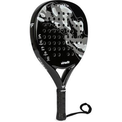 VirtuFit Raquette de padel hybride Noir Gris - Publicité VirtuFit Raquette de padel hybride Noir Gris - Publicité