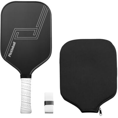 VEVOR Raquette de Pickleball, Surface en Fibre de Carbone T700 et Noyau en nid d'abeille, Palette de pickelball Pro avec Puissance, contrôle et Effets accrus, pour Adultes, Hommes et Femmes, Noir - Publicité VEVOR Raquette de Pickleball, Surface en Fibre de Carbone T700 et Noyau en nid d'abeille, Palette de pickelball Pro avec Puissance, contrôle et Effets accrus, pour Adultes, Hommes et Femmes, Noir - Publicité