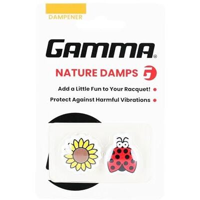 Gamma Dampener Amortisseur de Tennis Nature Unisexe, Tournesol et Coccinelle - Publicité Gamma Dampener Amortisseur de Tennis Nature Unisexe, Tournesol et Coccinelle - Publicité