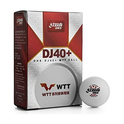 DHS-China ABS DJ40+ 3 étoiles WTT Balles de tennis de table, utilisées dans les compétitions mondiales WTT Series 2021-2022, 6 balles/boîte (2 boîtes (12 balles)) - Publicité DHS-China ABS DJ40+ 3 étoiles WTT Balles de tennis de table, utilisées dans les compétitions mondiales WTT Series 2021-2022, 6 balles/boîte (2 boîtes (12 balles)) - Publicité