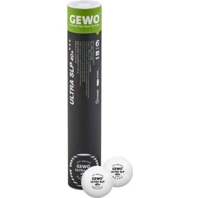 GEWO Balle Ultra SLP 40+ 6 Tubes Blanc - Publicité GEWO Balle Ultra SLP 40+ 6 Tubes Blanc - Publicité