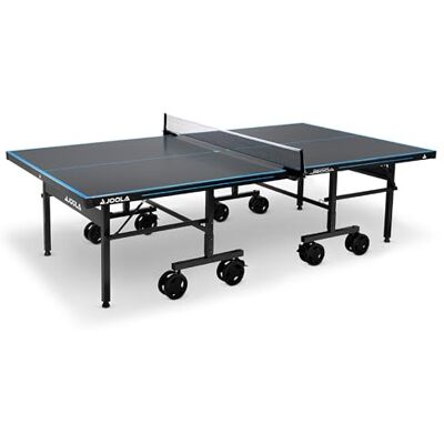 JOOLA Table de ping-Pong d'extérieur J500A Professionnelle en Aluminium 6 mm, Surface Composite, résistante aux intempéries, Base Pliable à Assemblage Rapide Gris/Bleu - Publicité JOOLA Table de ping-Pong d'extérieur J500A Professionnelle en Aluminium 6 mm, Surface Composite, résistante aux intempéries, Base Pliable à Assemblage Rapide Gris/Bleu - Publicité
