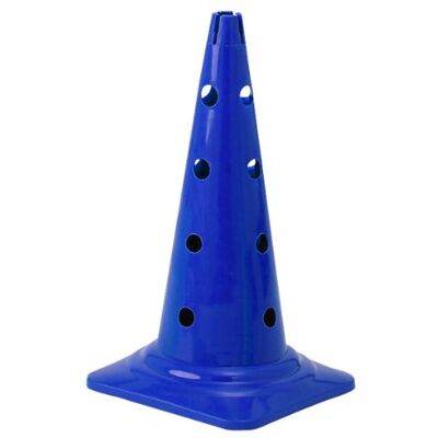 Visiodirect Cône 2 Trous Bleu avec Hauteur de 40 cm et Base 28 x 28 cm, avec Encoche pour Cerceau Plat et Jalon - Publicité Visiodirect Cône 2 Trous Bleu avec Hauteur de 40 cm et Base 28 x 28 cm, avec Encoche pour Cerceau Plat et Jalon - Publicité