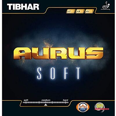 Revêtement de tennis de table Tibhar Aurus Soft, Noir , 1,7mm - Publicité Revêtement de tennis de table Tibhar Aurus Soft, Noir , 1,7mm - Publicité