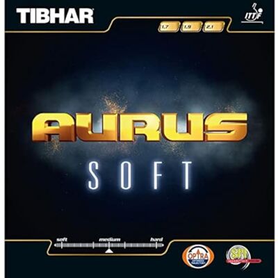 Revêtement de tennis de table Tibhar Aurus Soft, Noir , 2,1mm - Publicité Revêtement de tennis de table Tibhar Aurus Soft, Noir , 2,1mm - Publicité