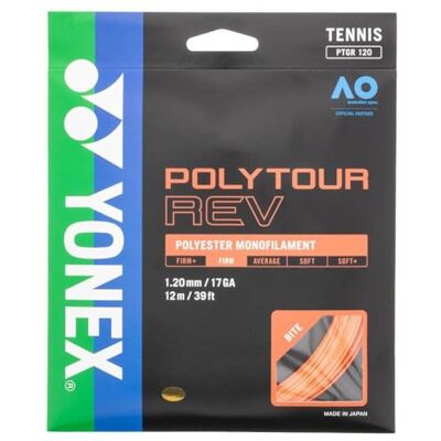 YONEX Poly Tour Rev Tennis Cordage en Garniture 12M Monofilament Orange 1,30 - Publicité YONEX Poly Tour Rev Tennis Cordage en Garniture 12M Monofilament Orange 1,30 - Publicité