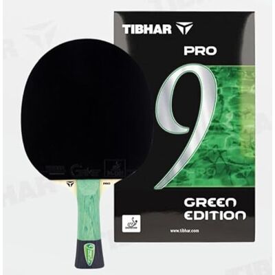 Tibhar Raquette de tennis de table Pro Green Edition Raquette de tennis de table avec autorisation ITTF - Publicité Tibhar Raquette de tennis de table Pro Green Edition Raquette de tennis de table avec autorisation ITTF - Publicité