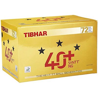 Tibhar SYNTT Lot de 72 balles 40+ Blanc - Publicité Tibhar SYNTT Lot de 72 balles 40+ Blanc - Publicité