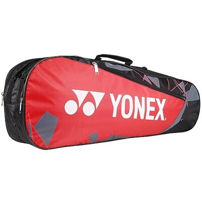 YONEX Sac de Badminton Sunr BT5 (Rouge et Noir) - Publicité YONEX Sac de Badminton Sunr BT5 (Rouge et Noir) - Publicité