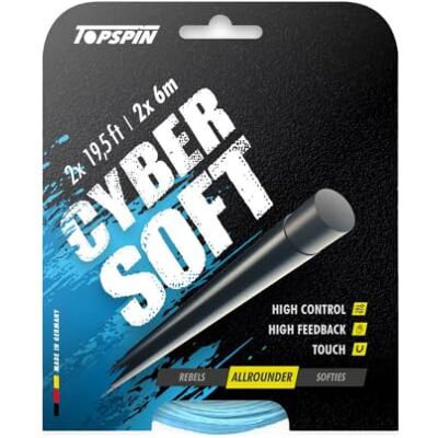 Topspin Cyber Soft 12m - Cordes de Tennis - Publicité Topspin Cyber Soft 12m - Cordes de Tennis - Publicité
