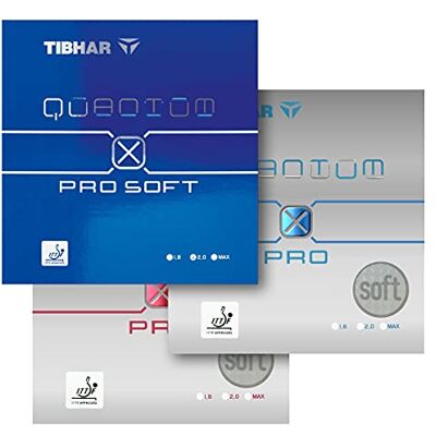 Tibhar Tapis de ping-pong Quantum X Pro Soft (rouge, 2,0) - Publicité Tibhar Tapis de ping-pong Quantum X Pro Soft (rouge, 2,0) - Publicité