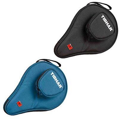 Tibhar Housse ronde Shanghai avec compartiment pour balles, bleu - Publicité Tibhar Housse ronde Shanghai avec compartiment pour balles, bleu - Publicité