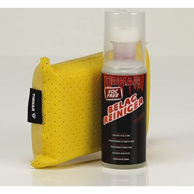 TIBHAR Kit de nettoyage pour tennis de table Accessoires Nettoyant pour revêtements avec support éponge et éponge de nettoyage 100 ml - Publicité TIBHAR Kit de nettoyage pour tennis de table Accessoires Nettoyant pour revêtements avec support éponge et éponge de nettoyage 100 ml - Publicité