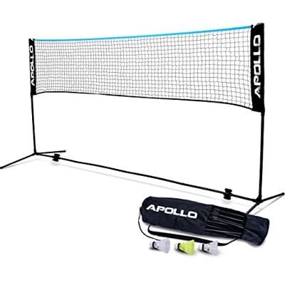 Apollo Filet de Badminton Réglable, 300cm, 400cm, 500 cm, Set - Publicité Apollo Filet de Badminton Réglable, 300cm, 400cm, 500 cm, Set - Publicité