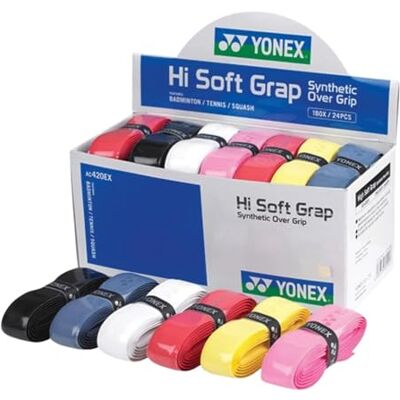 YONEX Hi-Soft Grip Lot de 24 surgrip Multicolore Taille Unique - Publicité YONEX Hi-Soft Grip Lot de 24 surgrip Multicolore Taille Unique - Publicité