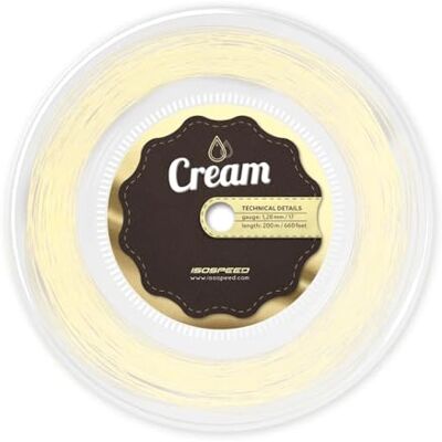 Isospeed Cream 200M Tennis Bobine Cordage 200M Monofilament Crème 1,23 - Publicité Isospeed Cream 200M Tennis Bobine Cordage 200M Monofilament Crème 1,23 - Publicité