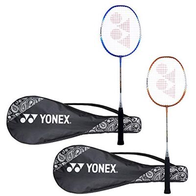 YONEX ZR 100 Lot de 2 raquettes de badminton en aluminium léger avec couverture intégrale Bleu et bleu Fabriqué en Inde - Publicité YONEX ZR 100 Lot de 2 raquettes de badminton en aluminium léger avec couverture intégrale Bleu et bleu Fabriqué en Inde - Publicité