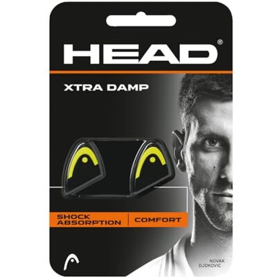 HEAD - Xtra Damp - Jaune - Pack 2 - Amortisseur raquette - Publicité HEAD - Xtra Damp - Jaune - Pack 2 - Amortisseur raquette - Publicité