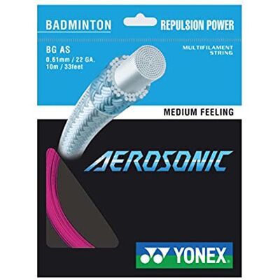 Yonex Aerosonic Corde de badminton Rose - Publicité Yonex Aerosonic Corde de badminton Rose - Publicité