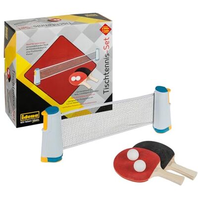 Idena 90957 Set de Tennis de Table avec Filet, Deux Raquettes et Deux balles, Facile à Installer sur Une Table, Parfait pour Les déplacements, Les Vacances ou Le Jardin - Publicité Idena 90957 Set de Tennis de Table avec Filet, Deux Raquettes et Deux balles, Facile à Installer sur Une Table, Parfait pour Les déplacements, Les Vacances ou Le Jardin - Publicité