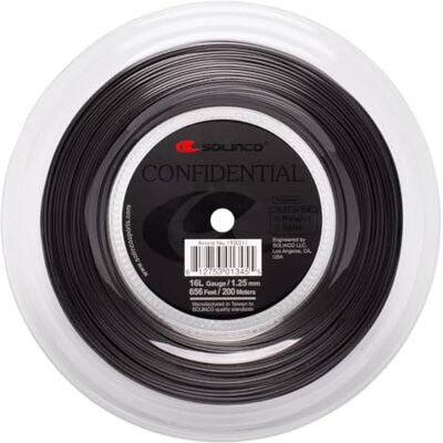 Solinco Confidential Bobine Cordage 200m Saitenstärke 1,20 Noir - Publicité Solinco Confidential Bobine Cordage 200m Saitenstärke 1,20 Noir - Publicité