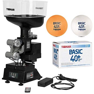 Tibhar Kit robot de tennis de table Robo Pro Junior + 72 balles d'entraînement Basic Syntt NG Machine à balles avec télécommande sans fil Idéal pour les débutants et les confirmés Entraîneur TT - Publicité Tibhar Kit robot de tennis de table Robo Pro Junior + 72 balles d'entraînement Basic Syntt NG Machine à balles avec télécommande sans fil Idéal pour les débutants et les confirmés Entraîneur TT - Publicité