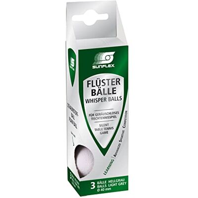 Sunflex - Whisperballs - White - PU Foam - Balles de Ping Pong - Publicité Sunflex - Whisperballs - White - PU Foam - Balles de Ping Pong - Publicité