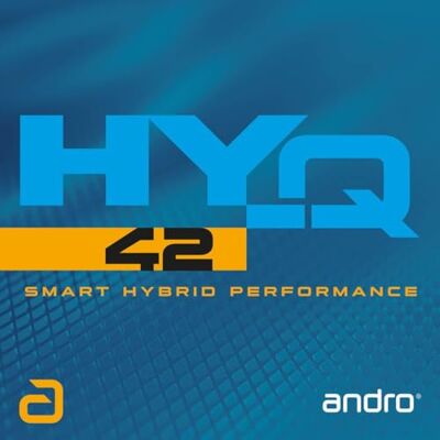 ANDRO HY-Q 42 Revêtement de tennis de table (rouge, 1,9 mm) - Publicité ANDRO HY-Q 42 Revêtement de tennis de table (rouge, 1,9 mm) - Publicité