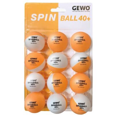 GEWO SPINBALLS Lot de 40 balles de Tennis de Table en Plastique avec Coutures – Balles de ping Pong pour l'entraînement au Spin – 12 balles de Tennis de Table de Haute qualité Bicolores, 40+ mm - Publicité GEWO SPINBALLS Lot de 40 balles de Tennis de Table en Plastique avec Coutures – Balles de ping Pong pour l'entraînement au Spin – 12 balles de Tennis de Table de Haute qualité Bicolores, 40+ mm - Publicité