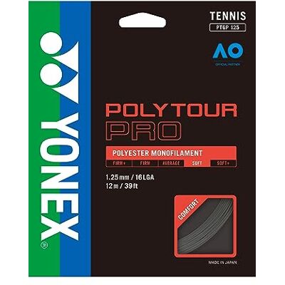 YONEX Pro Tour saitenset Poly Noir 12 m - Publicité YONEX Pro Tour saitenset Poly Noir 12 m - Publicité