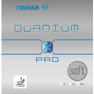 Tibhar Revêtement de tennis de table Quantum X Pro Soft (bleu, 1,8) - Publicité Tibhar Revêtement de tennis de table Quantum X Pro Soft (bleu, 1,8) - Publicité