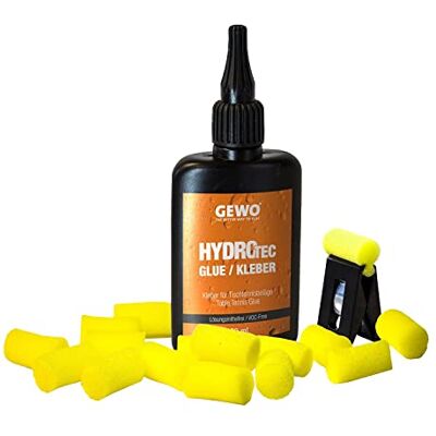GEWO HydroTec Colle à Base d'eau pour Raquette de Tennis de Table Colle sans solvant pour Tous Les revêtements TT avec Pince et éponges applicatrices 90 ML - Publicité GEWO HydroTec Colle à Base d'eau pour Raquette de Tennis de Table Colle sans solvant pour Tous Les revêtements TT avec Pince et éponges applicatrices 90 ML - Publicité