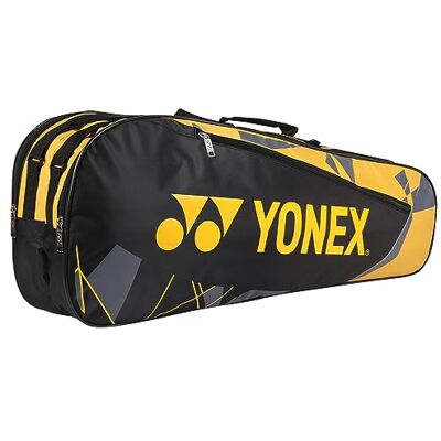 YONEX Sac de Badminton SUNR BT5 (Noir et Jaune) - Publicité YONEX Sac de Badminton SUNR BT5 (Noir et Jaune) - Publicité