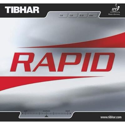 Tibhar Revêtement de Tennis de Table Rapid – Classique offensiv Dimension, Noir, 2 - Publicité Tibhar Revêtement de Tennis de Table Rapid – Classique offensiv Dimension, Noir, 2 - Publicité