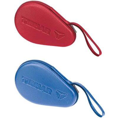 Tibhar Housse de raquette de tennis de table ronde en carbone (bleu) - Publicité Tibhar Housse de raquette de tennis de table ronde en carbone (bleu) - Publicité