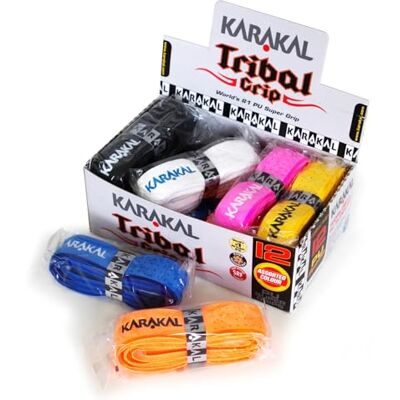 Karakal Tribal Grips unisexes Boîte de 12 assortis - Publicité Karakal Tribal Grips unisexes Boîte de 12 assortis - Publicité