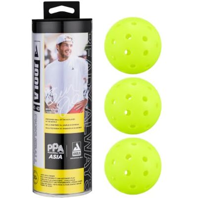 JOOLA Balles Pickleball HC-40 USAP Hardcourt Intérieur/Extérieur Balles pickleball homologuées USAP qualité tournoi, durables hardcourt intérieur/extérieur, performance optimale compétition - Publicité JOOLA Balles Pickleball HC-40 USAP Hardcourt Intérieur/Extérieur Balles pickleball homologuées USAP qualité tournoi, durables hardcourt intérieur/extérieur, performance optimale compétition - Publicité