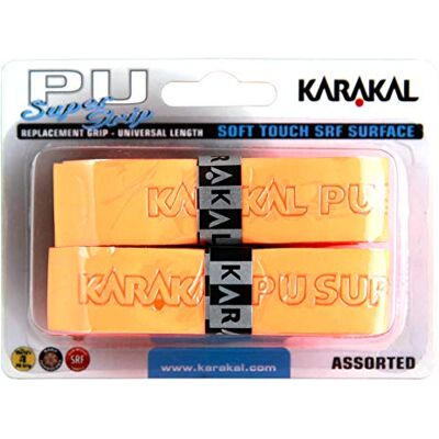 Karakal Super PU Lot de 2 grips de rechange pour tennis, squash, badminton - Publicité Karakal Super PU Lot de 2 grips de rechange pour tennis, squash, badminton - Publicité
