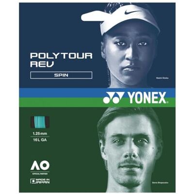 Yonex - Poly Tour Rev Set Di Corde - 12m - 1.25 - String Set - Publicité Yonex - Poly Tour Rev Set Di Corde - 12m - 1.25 - String Set - Publicité