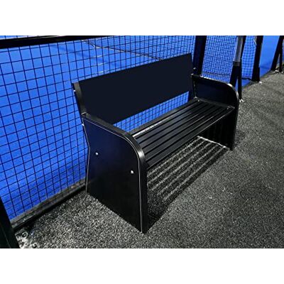 Carrington Banc en Acier électrozingué Couleur au Choix !! Banc de Tennis Nouveauté Netsportique Banc de Court de Tennis ou de Jardin (Noir) - Publicité Carrington Banc en Acier électrozingué Couleur au Choix !! Banc de Tennis Nouveauté Netsportique Banc de Court de Tennis ou de Jardin (Noir) - Publicité