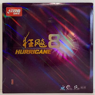 DHS Hurricane 8 Caoutchouc de Tennis de Table Rouge 2,15 mm - Publicité DHS Hurricane 8 Caoutchouc de Tennis de Table Rouge 2,15 mm - Publicité