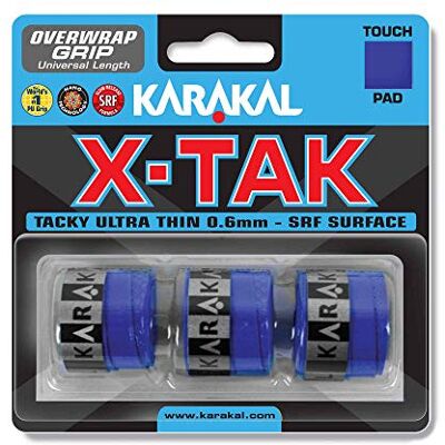 Karakal x-tak Housse Grip – Lot de 3 Bleu Bleu - Publicité Karakal x-tak Housse Grip – Lot de 3 Bleu Bleu - Publicité