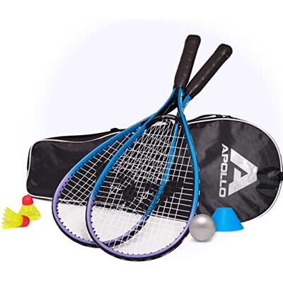 Apollo Kit Raquettes de Badminton et Squash, Différentes Couleurs - Publicité Apollo Kit Raquettes de Badminton et Squash, Différentes Couleurs - Publicité