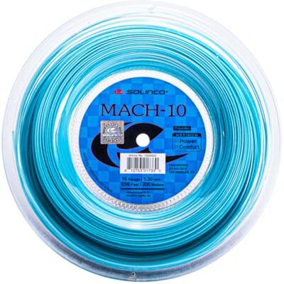Cordes de tennis Solinco Mach-10 Bleu - Tennis Strings - Publicité Cordes de tennis Solinco Mach-10 Bleu - Tennis Strings - Publicité