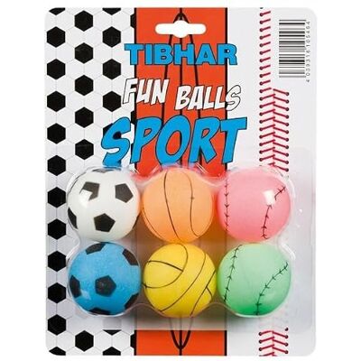Tibhar Balles de tennis de table Fun Balls Balles de ping-pong En plastique - Publicité Tibhar Balles de tennis de table Fun Balls Balles de ping-pong En plastique - Publicité