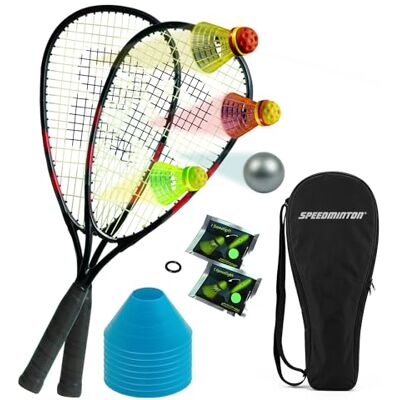 Speedminton® Set S70 2 raquettes S70 en aluminium, Speeder Mixpack rouge / noir - Publicité Speedminton® Set S70 2 raquettes S70 en aluminium, Speeder Mixpack rouge / noir - Publicité