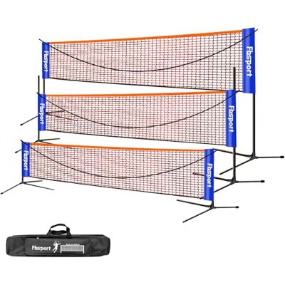 FBSPORT Filet de Badminton, Filet de Tennis 3-6m Filet d'entraînement pour Filet de Volleyball de Badminton Portable Pliable, 3 hauteurs Peuvent être ajustées, à l'intérieur et à l'extérieur - Publicité FBSPORT Filet de Badminton, Filet de Tennis 3-6m Filet d'entraînement pour Filet de Volleyball de Badminton Portable Pliable, 3 hauteurs Peuvent être ajustées, à l'intérieur et à l'extérieur - Publicité